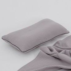 아띠블랑 3중 요루거즈 아기 베개커버 2p + 베개속통 세트, 3 라이트그레이