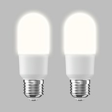 LED 삼파장 대체형 플리커프리 스틱전구 KDT-JT 8W, 주백색, 2개