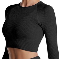 카일라 여성용 요가 크롭 운동복 티셔츠