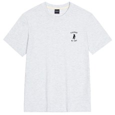 옥스타 남녀공용 이피 고양이 자수 통기성 반팔티 3TS010