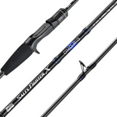 Abu Garcia Salty Fighter X Omori釣組 槍柄透抽專用釣竿 C652/100, 黑色 + 藍色