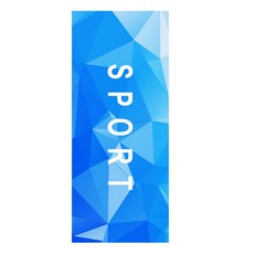 소니오 레터링 패턴 쿨 스포츠 타월 30 x 100 cm, 05 아이스블루, 1개