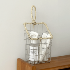 DEMIMOOD Coty 鐵製水果籃 多用途壁掛式收納籃, 1個, 單一顏色