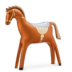 파티데코 세우는 은박풍선 말 90cm, 브라운, 1개