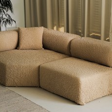 아우노아 링클핏 스판 쇼파커버, 1개, 진베이지