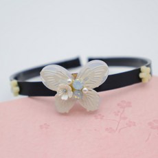 錦緞路 女童用梳齒蝴蝶髮箍