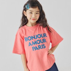 바브키즈 주니어 아동용 아모르파리 티셔츠