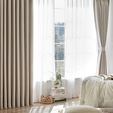 NuvoDeco 完美塑形遮光窗簾, 米色