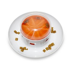 펫트너스 반려동물 UFO2 노즈워크 장난감 220 x 110 mm, 1개, 화이트 + 오렌지