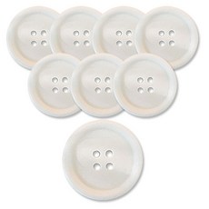 동대문단추왕 고급 무광 코트 가디건 단추 23mm, 8개, 화이트 WT 워킹, 워킹