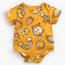 JOYMULTI 動物插畫短袖包屁衣