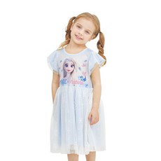 冰雪奇緣2女童款Ag無袖蕾絲洋裝 BL