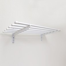 HardWell 多功能矩形鋼條置物架 1層, 白色的