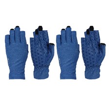 INCONTRO Active melange 運動半手套 4p, 藍色