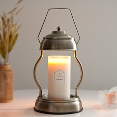 the Sweet 開關觸控式加熱燭燈+蠟燭 L號+燈泡組 2入, 粉紅色的沙子