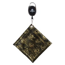 KAXIYA Golf 骷髏版 Reel Wire 方形高爾夫毛巾, 黃色的