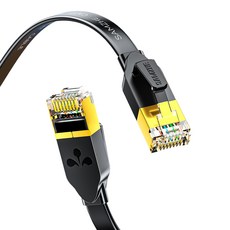 山澤 扁線型 CAT7 10Gbps 超高速 Giga 網路線, 5m, 1個