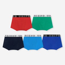 Uni FRIend 男童款素色平口四角內褲 5件組