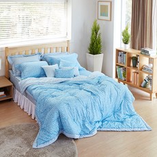 NICE FEEL Avec Sky 超細纖維薄被, 藍色