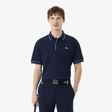 라코스테 남성용 골프 피케 컬러티핑 폴로 티셔츠 DH0281-56G