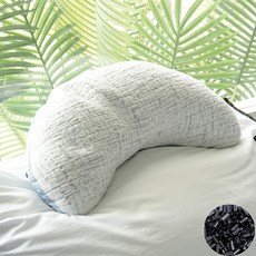 숙면예감 국내산 맑음 숄더핏 경추 바이오칩베개, 화이트그레이, 1개