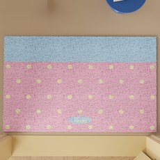 韓國 GNY 圓點線圈地墊 可水洗可裁剪玄關腳踏墊 50 x 80 cm, 粉紅色, 1個
