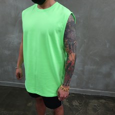 콘피아르 컬러풀 오버핏 레이어드 민소매 나시