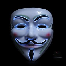 P&B UNITY LED V怪客面具, 1個, 09 白色