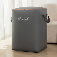 Make Mine 可水洗大容量牛津布棉被整理袋 多用途衣物收納整理箱 140L, 灰色, 1個