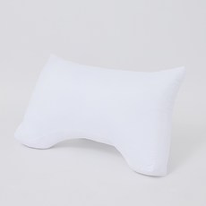 可支撐至肩膀的圓弧枕芯, 白色, 2個