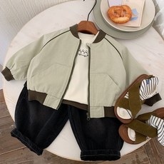 EYOUMONG 兒童Tayoni休閒長袖飛行夾克