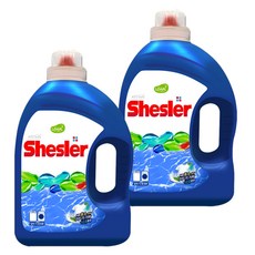 Shesler 超濃縮酵素防螨洗衣精 薄荷香 一般/滾筒洗衣機兼用, 2瓶, 3.05L