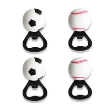 Booth Market 運動系列開瓶器 足球 2p + 棒球 2p, 混色, 1套