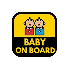 carmazon 方形反光磁鐵貼紙, 英文, 1個