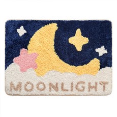 印字天空浴室地墊 L, 月光, 1個