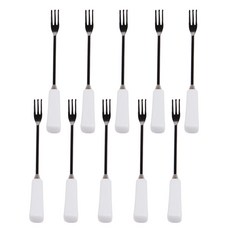 Bloom at home White Zen 方形水果叉, 混色, 10個