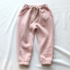 CHOCOMONG 兒童刷毛綁帶束口褲