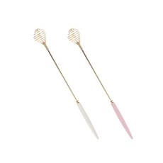 Bogen Almande金色迷你打蛋器 2件組, 白色, 粉色, 1套