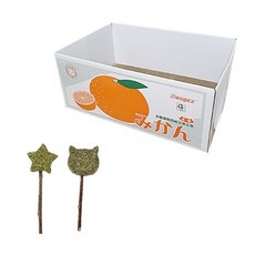Peek-a-boo 寵物貓療愈玩具貓盒 + 抓撓器 + 棒棒糖 2p 套組, 橘子（貓盒），隨機發貨（糖果棒棒糖）, 1套