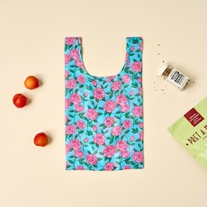 모던하우스 마켓토트 미니 빈티지 플라워 장바구니, 블루, 1개