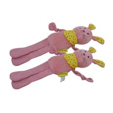 레드퍼피 강아지 토끼자매 삑삑이 장난감, 핑크, 2개