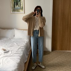 Lindashop Rinad 女款寬鬆麻花羊絨針織外套 CD1579K18