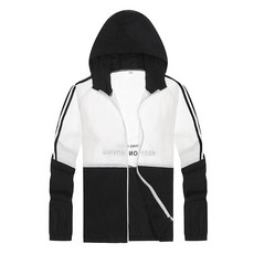 언헤브 베이직 투톤 바람막이