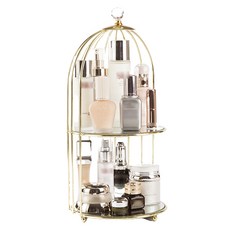 金邊框架置物架化妝品收納盒 2層 YT_RA1070, 1個