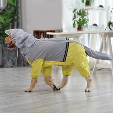 BOGO 대형견 우비, 옐로우, 1개