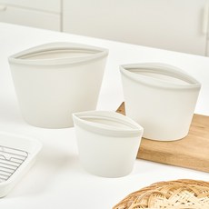 WAGENSTEIGER 矽膠保鮮袋 500ml + 1L + 1.5L 套裝, 1套, 神秘灰