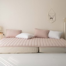 휴가드 방수 고온워싱 고정밴딩형 마카롱 침대패드 카페트, 스트로베리