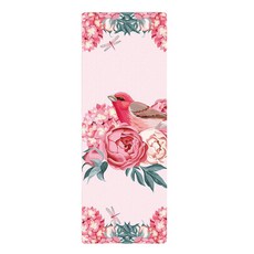 Quardi瑜珈墊 1.5mm, 粉紅色的鳥