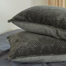 BAZAAR 鬆餅格超細纖維枕頭套