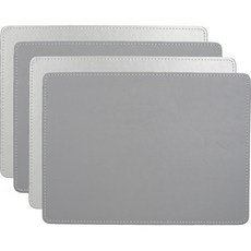 creativeTops 長方雙面餐墊, 銀灰色, 4個, 29.2 x 21.7cm
